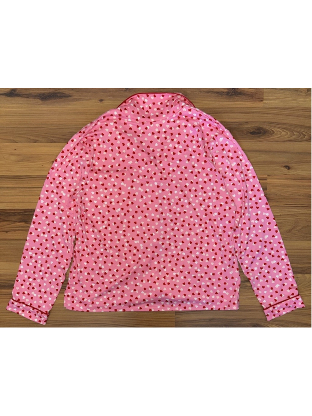 Kate Spade New York Heart Print Pajama Set Pink Loungewear Soft Girl PJ Medium - Picture 3 of 15